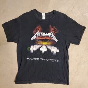 Metallica Master Of Puppets Black Large Shirt